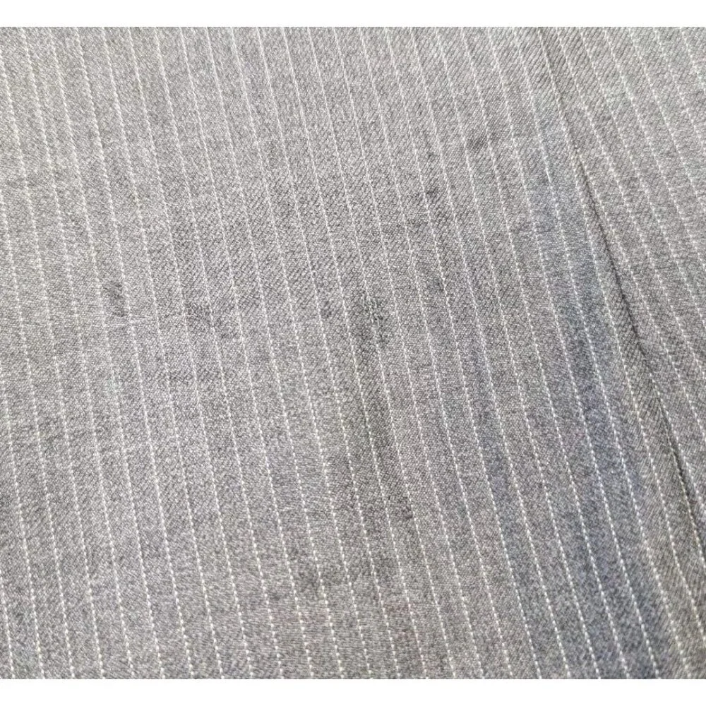 Ralph Ralph Lauren Blazer Mens 42L Wool Jacket Sport Coat Grey Stripe FLAWED